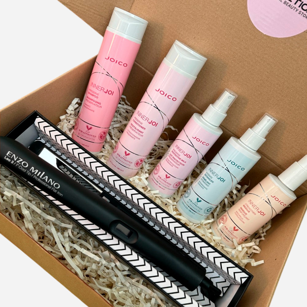 Box vegano cabello teñido Joico Inner Joi Preserve + Plancha Profesional de regalo