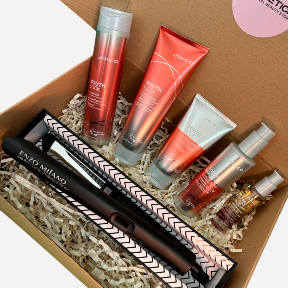 Box anti-age Joico Youthlock + Plancha Profesional de regalo