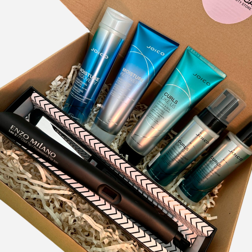 Box rizos Joico Curl Like US + Plancha Profesional de regalo