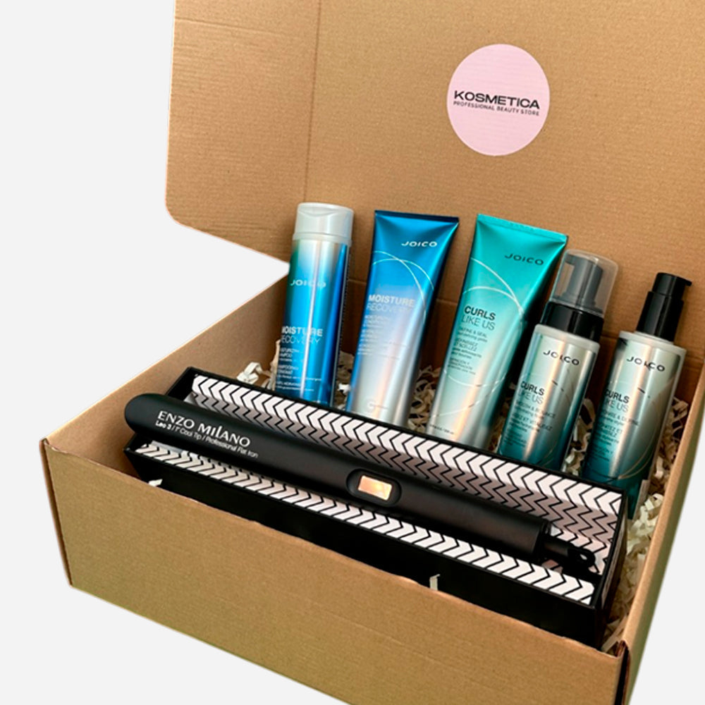 Box rizos Joico Curl Like US + Plancha Profesional de regalo