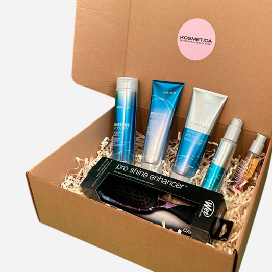 Box hidratación cabello grueso  Joico Moisture Recovery + Cepillo Wet Brush de regalo