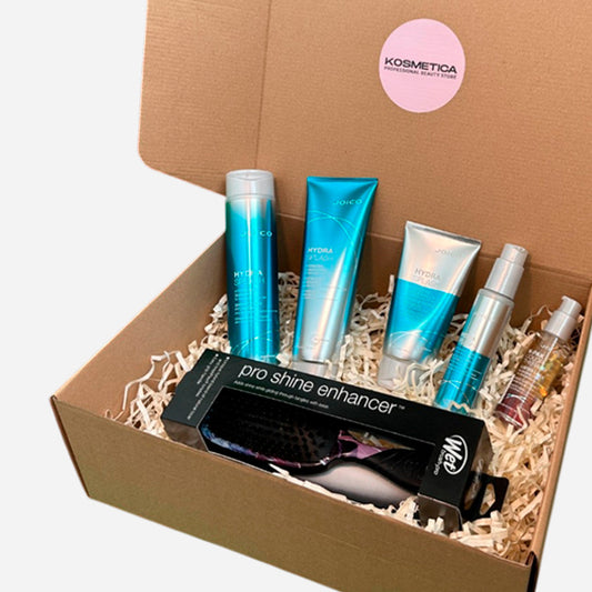 Box hidratación cabello fino a medio  Joico Hydra Splash + Cepillo Wet Brush de regalo