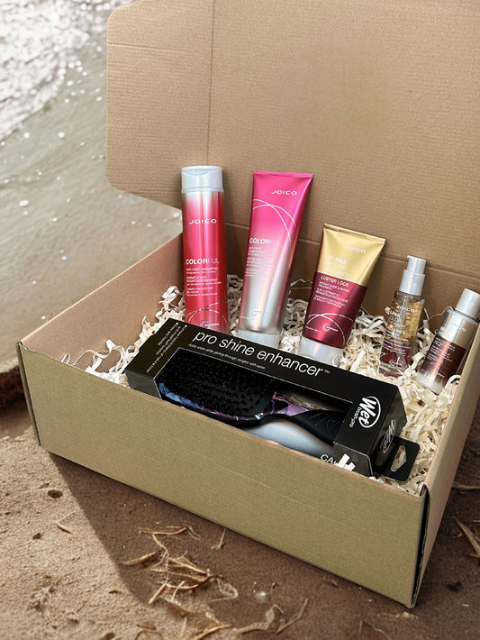 Box cabello teñido  Joico Color Full + Cepillo Wet Brush de regalo