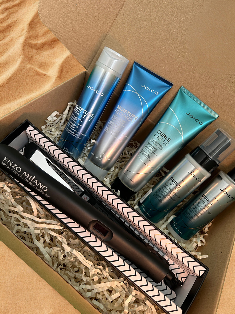 Box rizos Joico Curl Like US + Plancha Profesional de regalo