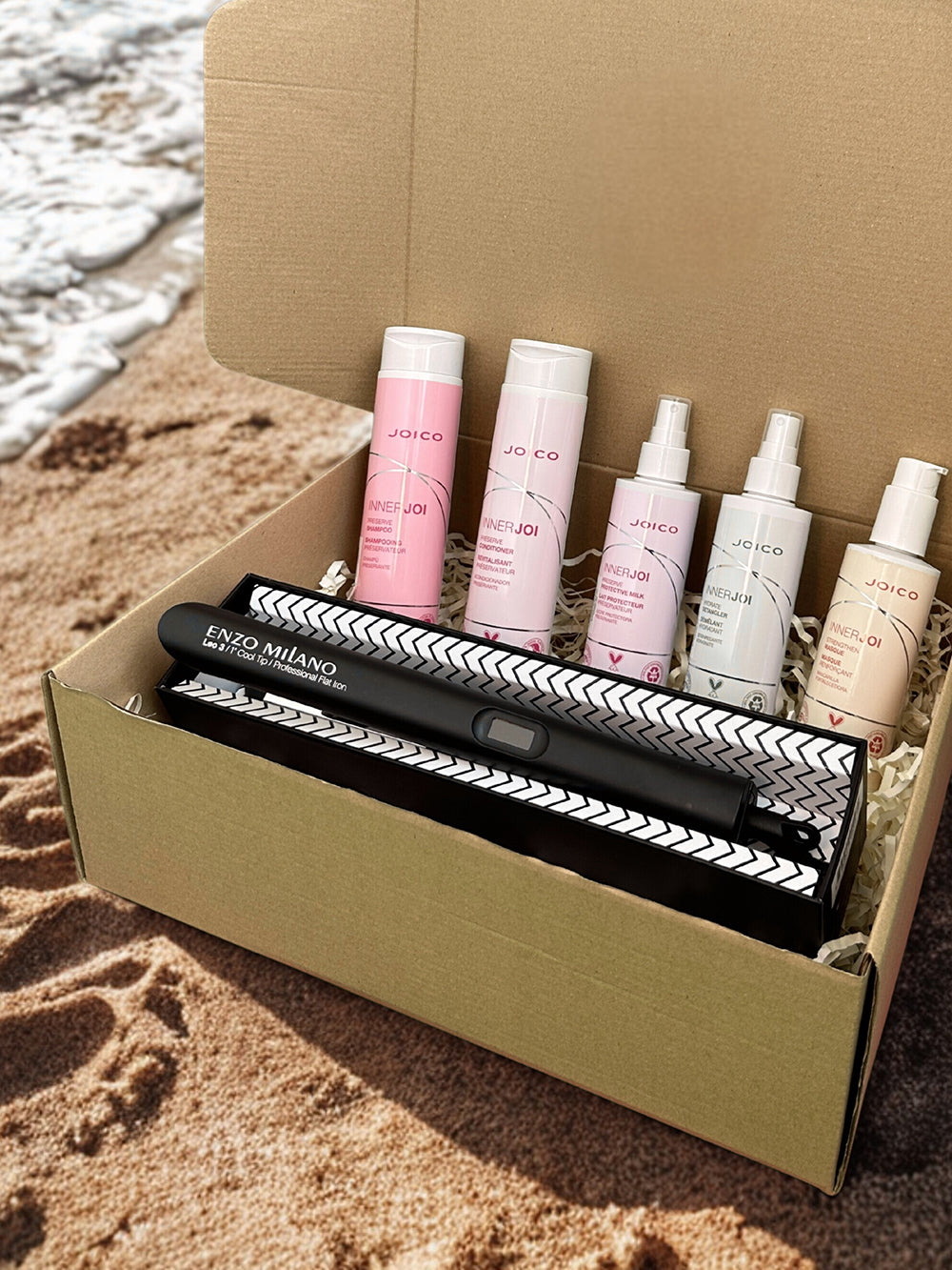 Box vegano cabello teñido Joico Inner Joi Preserve + Plancha Profesional de regalo