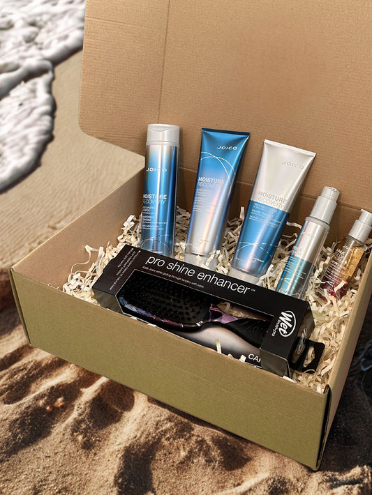 Box hidratación cabello grueso  Joico Moisture Recovery + Cepillo Wet Brush de regalo